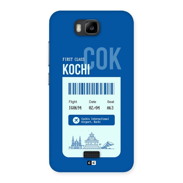 Kochi Boarding Pass Back Case for Honor Bee