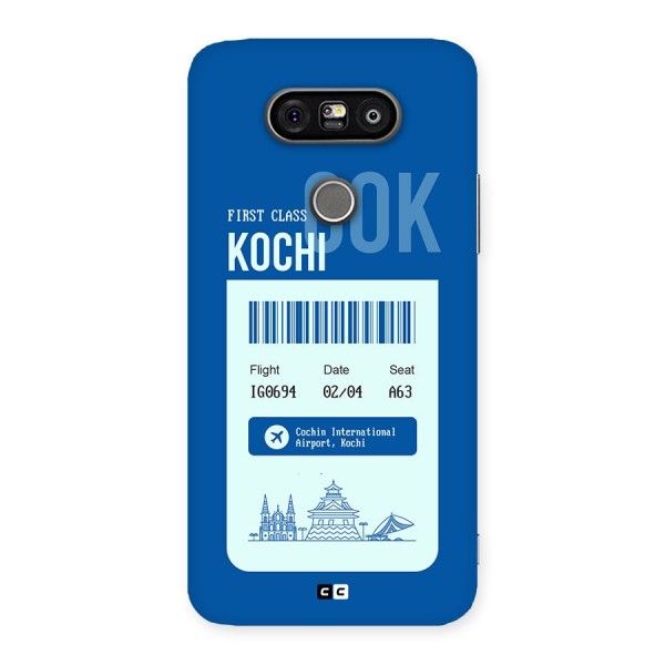 Kochi Boarding Pass Back Case for LG G5