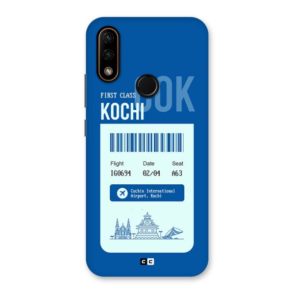 Kochi Boarding Pass Back Case for Lenovo A6 Note