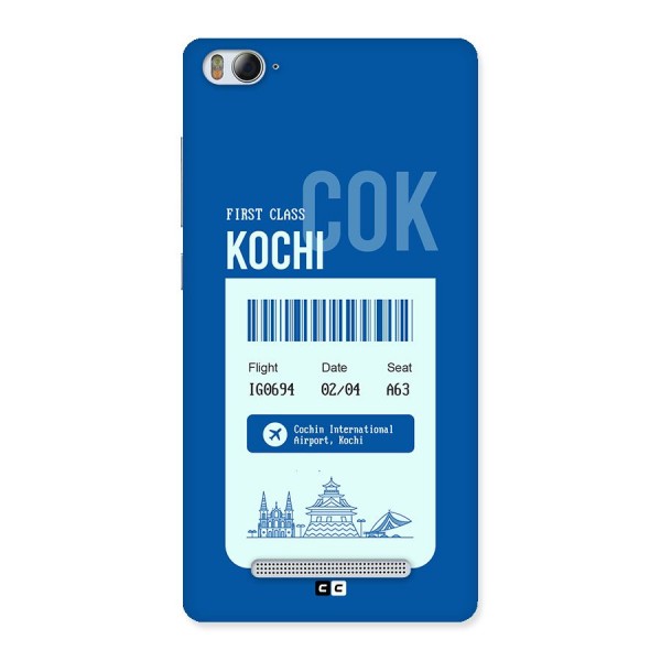 Kochi Boarding Pass Back Case for Mi4i