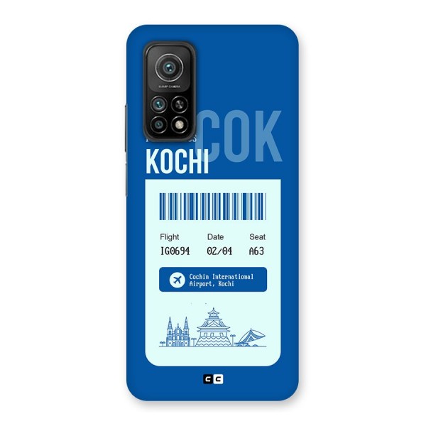 Kochi Boarding Pass Back Case for Mi 10T Pro 5G