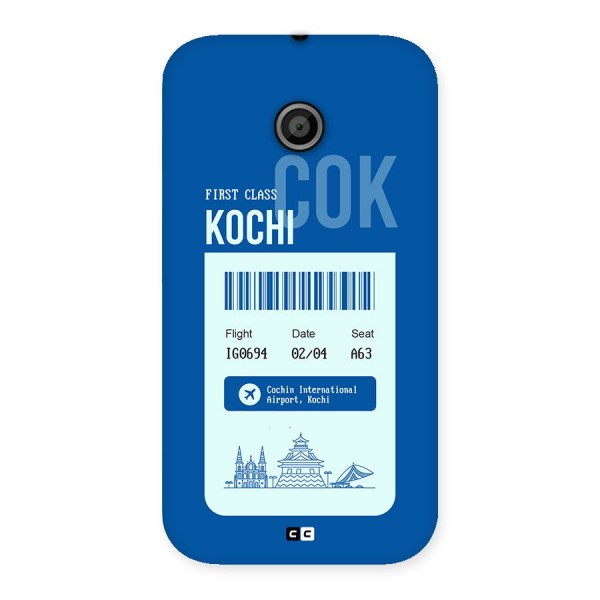 Kochi Boarding Pass Back Case for Moto E