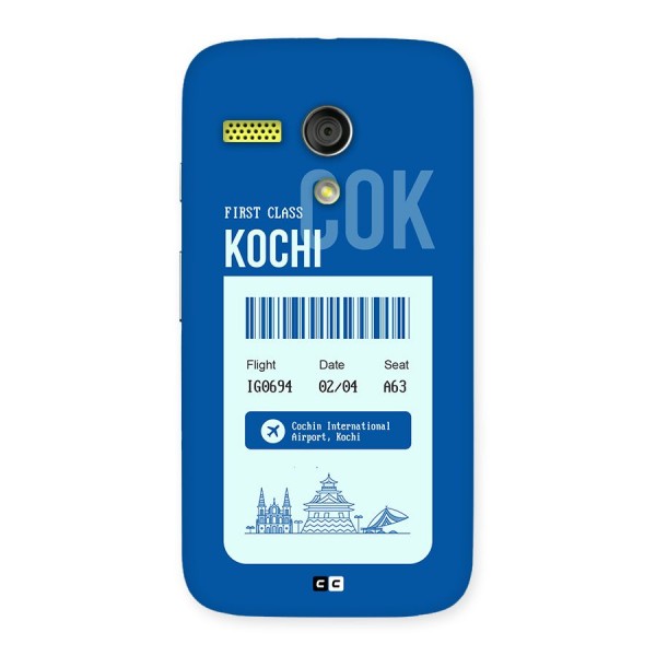 Kochi Boarding Pass Back Case for Moto G