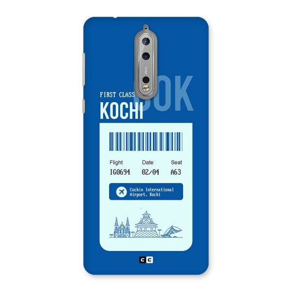 Kochi Boarding Pass Back Case for Nokia 8