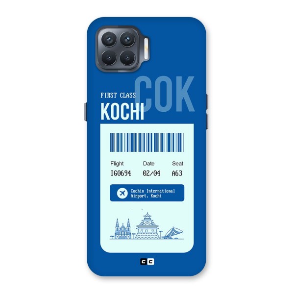 Kochi Boarding Pass Back Case for Oppo F17 Pro