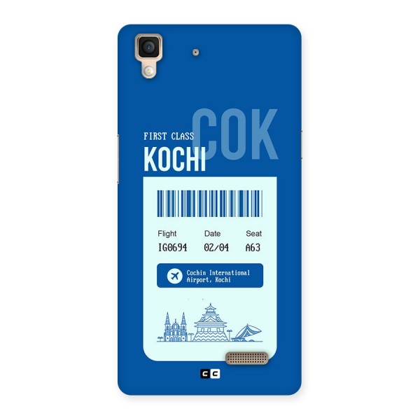 Kochi Boarding Pass Back Case for Oppo R7