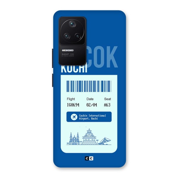 Kochi Boarding Pass Back Case for Poco F4 5G