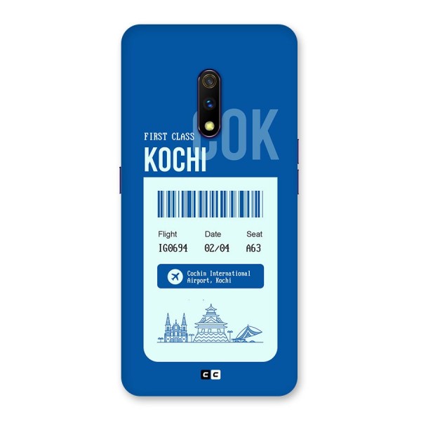 Kochi Boarding Pass Back Case for Realme X