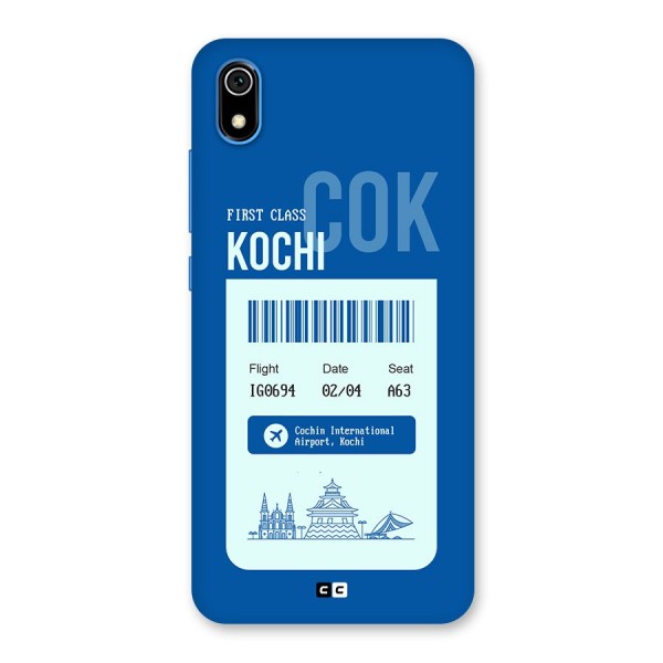 Kochi Boarding Pass Back Case for Redmi 7A