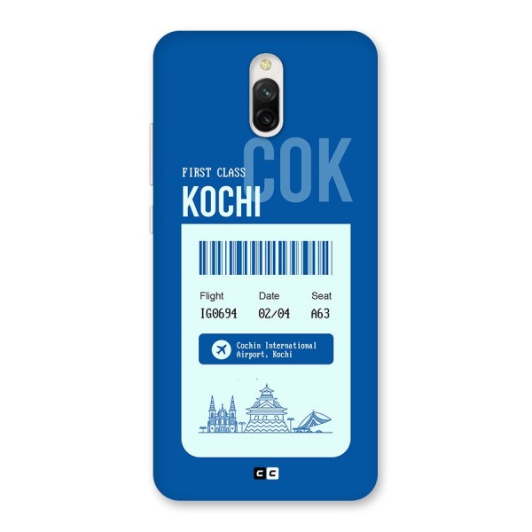 Kochi Boarding Pass Back Case for Redmi 8A Dual