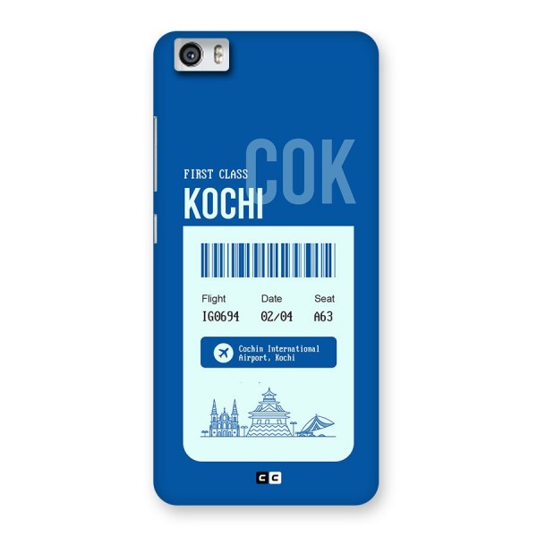 Kochi Boarding Pass Back Case for Redmi Mi 5