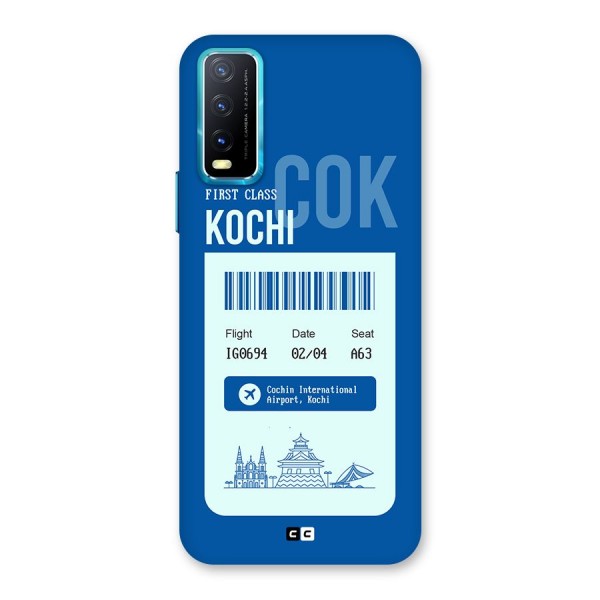 Kochi Boarding Pass Back Case for Vivo Y12s