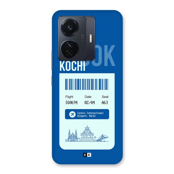 Kochi Boarding Pass Back Case for Vivo iQOO Z6 Pro