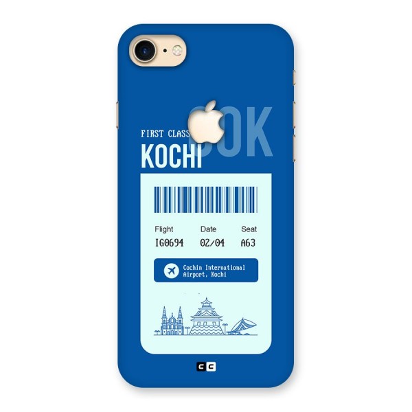 Kochi Boarding Pass Back Case for iPhone 7 Apple Cut