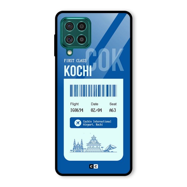 Kochi Boarding Pass Glass Back Case for Galaxy F62