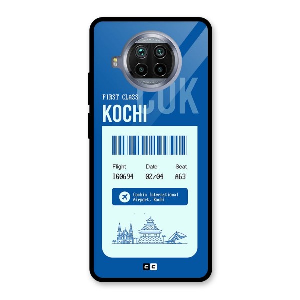 Kochi Boarding Pass Glass Back Case for Mi 10i