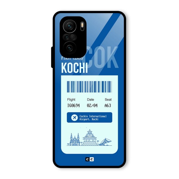 Kochi Boarding Pass Glass Back Case for Mi 11x