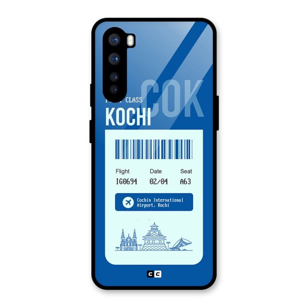 Kochi Boarding Pass Glass Back Case for OnePlus Nord