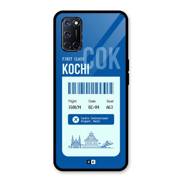 Kochi Boarding Pass Glass Back Case for Oppo A52