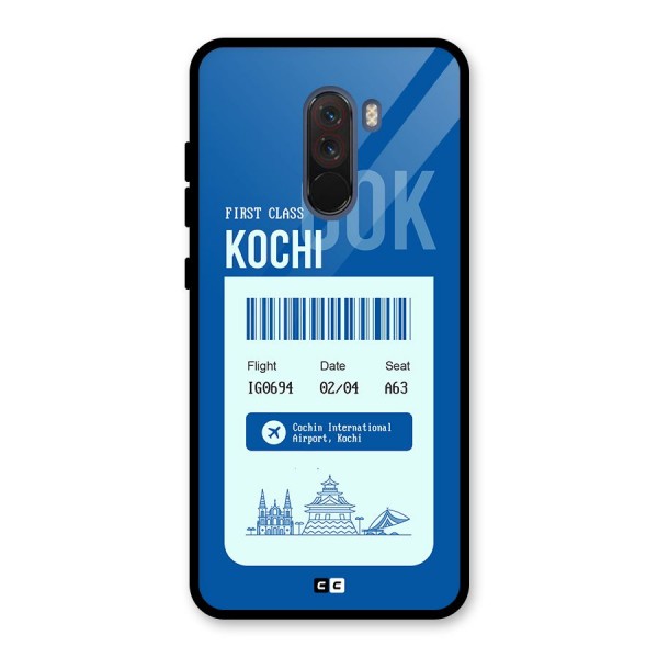 Kochi Boarding Pass Glass Back Case for Poco F1