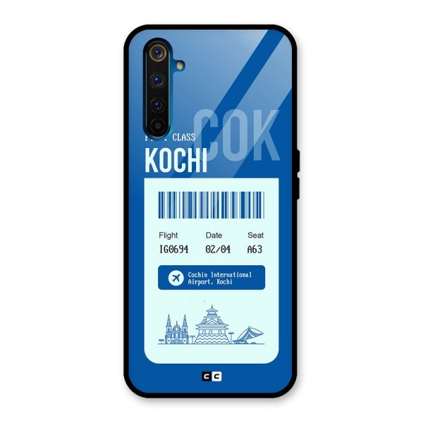 Kochi Boarding Pass Glass Back Case for Realme 6 Pro