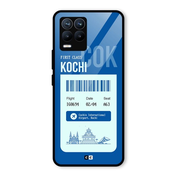 Kochi Boarding Pass Glass Back Case for Realme 8 Pro