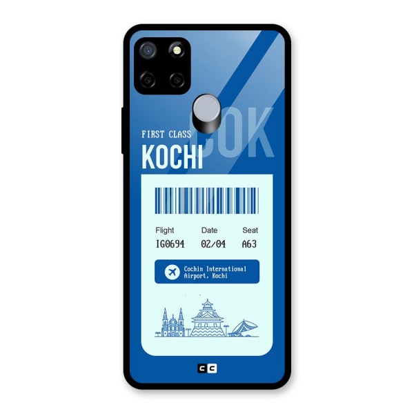 Kochi Boarding Pass Glass Back Case for Realme C12