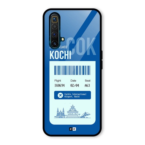 Kochi Boarding Pass Glass Back Case for Realme X3 SuperZoom