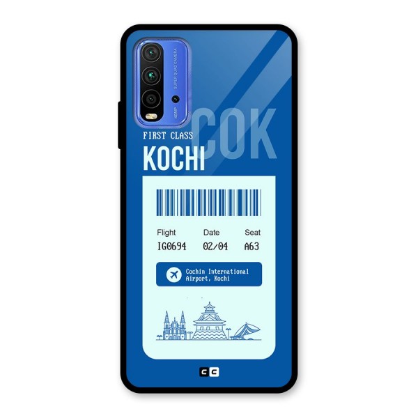 Kochi Boarding Pass Glass Back Case for Redmi 9 Power