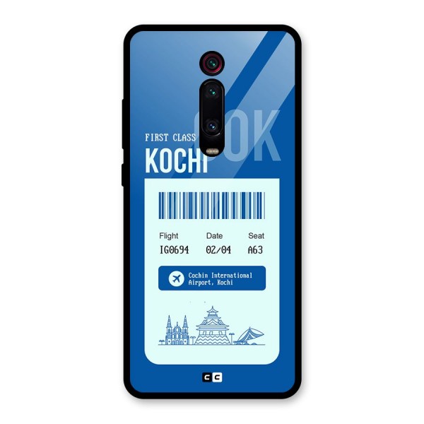 Kochi Boarding Pass Glass Back Case for Redmi K20 Pro