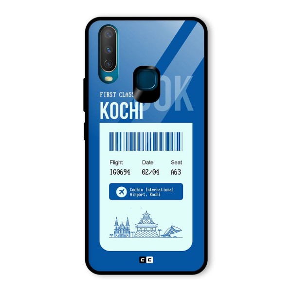 Kochi Boarding Pass Glass Back Case for Vivo Y15