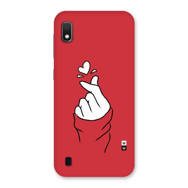 Korean Love Sign Back Case for Galaxy A10