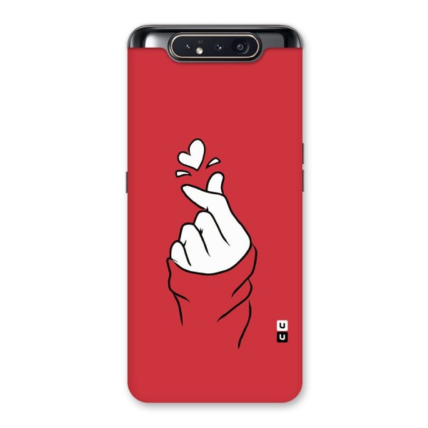 Korean Love Sign Back Case for Galaxy A80