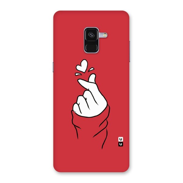 Korean Love Sign Back Case for Galaxy A8 Plus