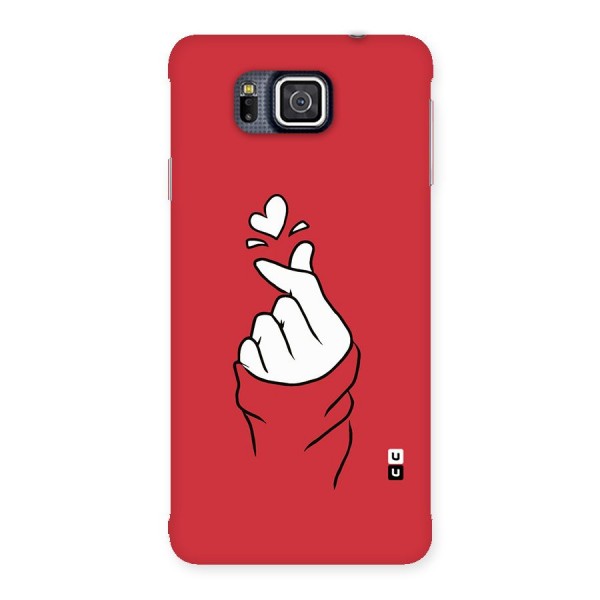 Korean Love Sign Back Case for Galaxy Alpha