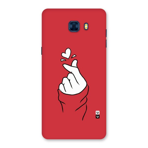 Korean Love Sign Back Case for Galaxy C7 Pro