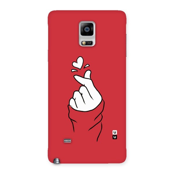 Korean Love Sign Back Case for Galaxy Note 4