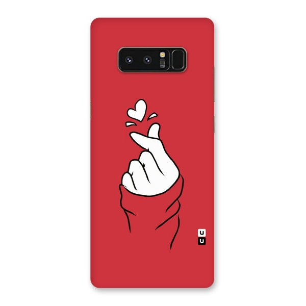 Korean Love Sign Back Case for Galaxy Note 8