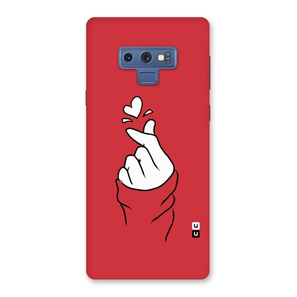 Korean Love Sign Back Case for Galaxy Note 9