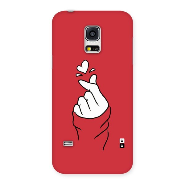 Korean Love Sign Back Case for Galaxy S5 Mini