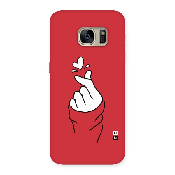 Korean Love Sign Back Case for Galaxy S7