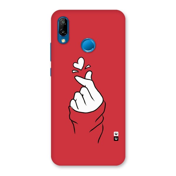 Korean Love Sign Back Case for Huawei P20 Lite