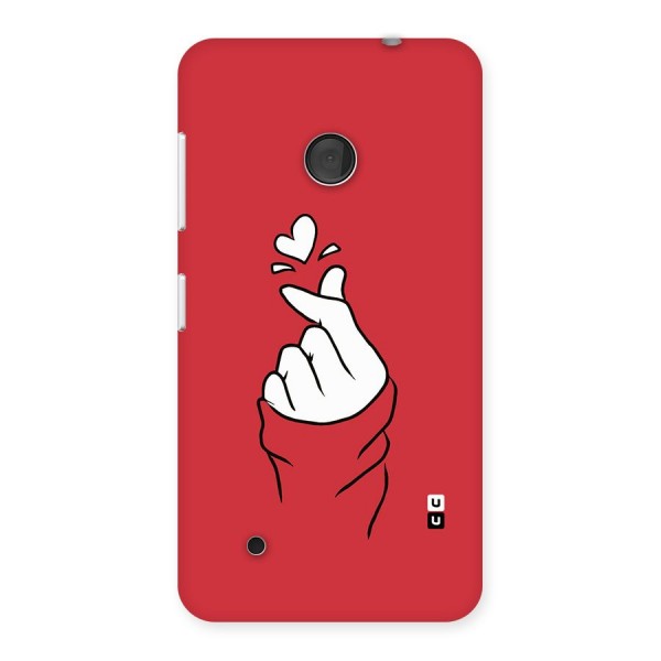 Korean Love Sign Back Case for Lumia 530