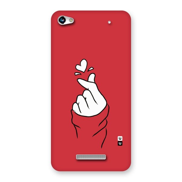 Korean Love Sign Back Case for Micromax Hue 2