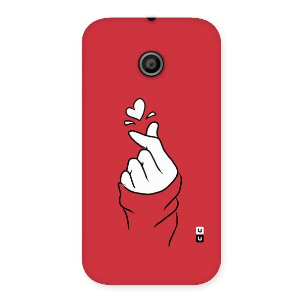 Korean Love Sign Back Case for Moto E