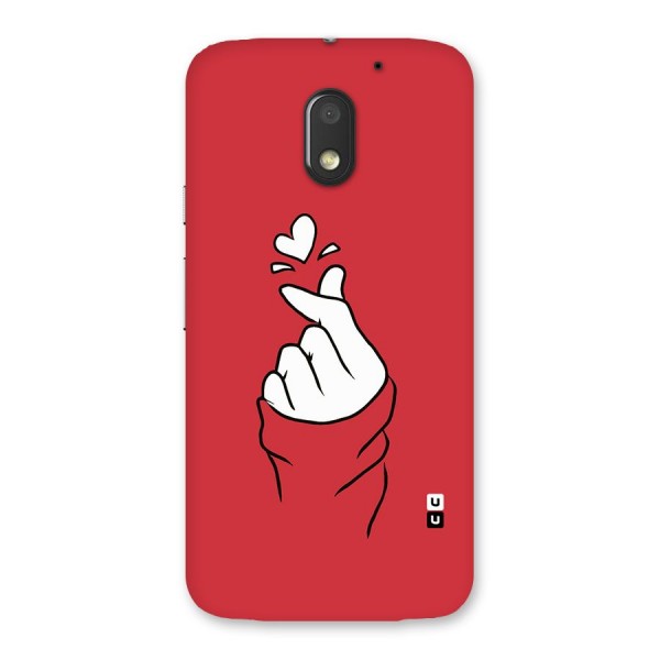 Korean Love Sign Back Case for Moto E3 Power