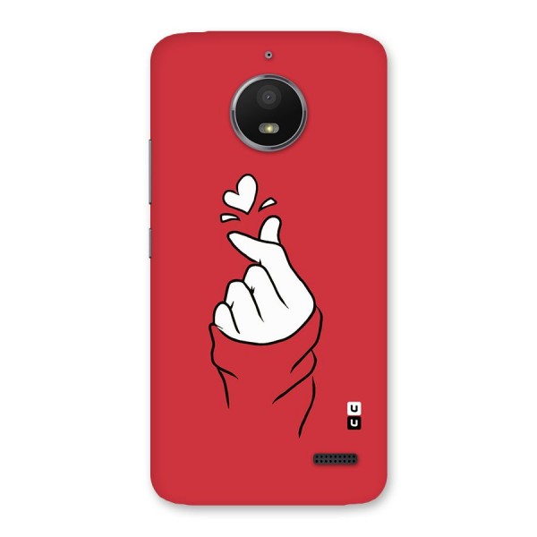 Korean Love Sign Back Case for Moto E4