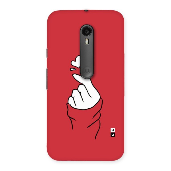 Korean Love Sign Back Case for Moto G3