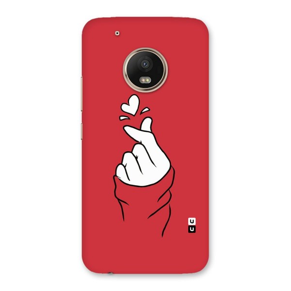 Korean Love Sign Back Case for Moto G5 Plus