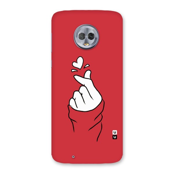 Korean Love Sign Back Case for Moto G6